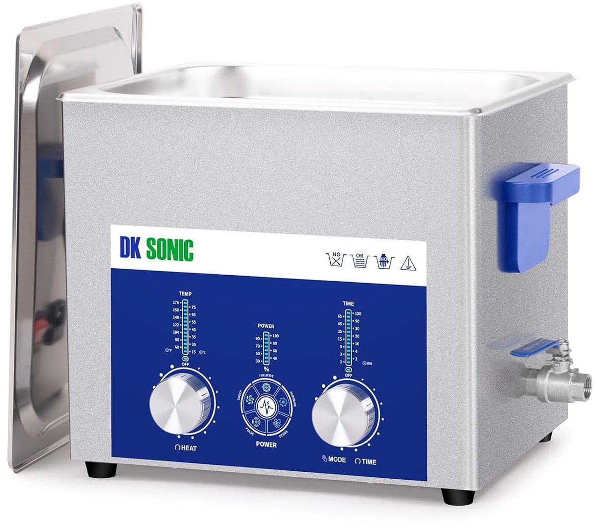 DK SONIC Ultrasonic Cleaner 10L 240W, Ultrasonic Carburetor Cleaner with Adjustable Power Control and Five Modes for - ShopVlot