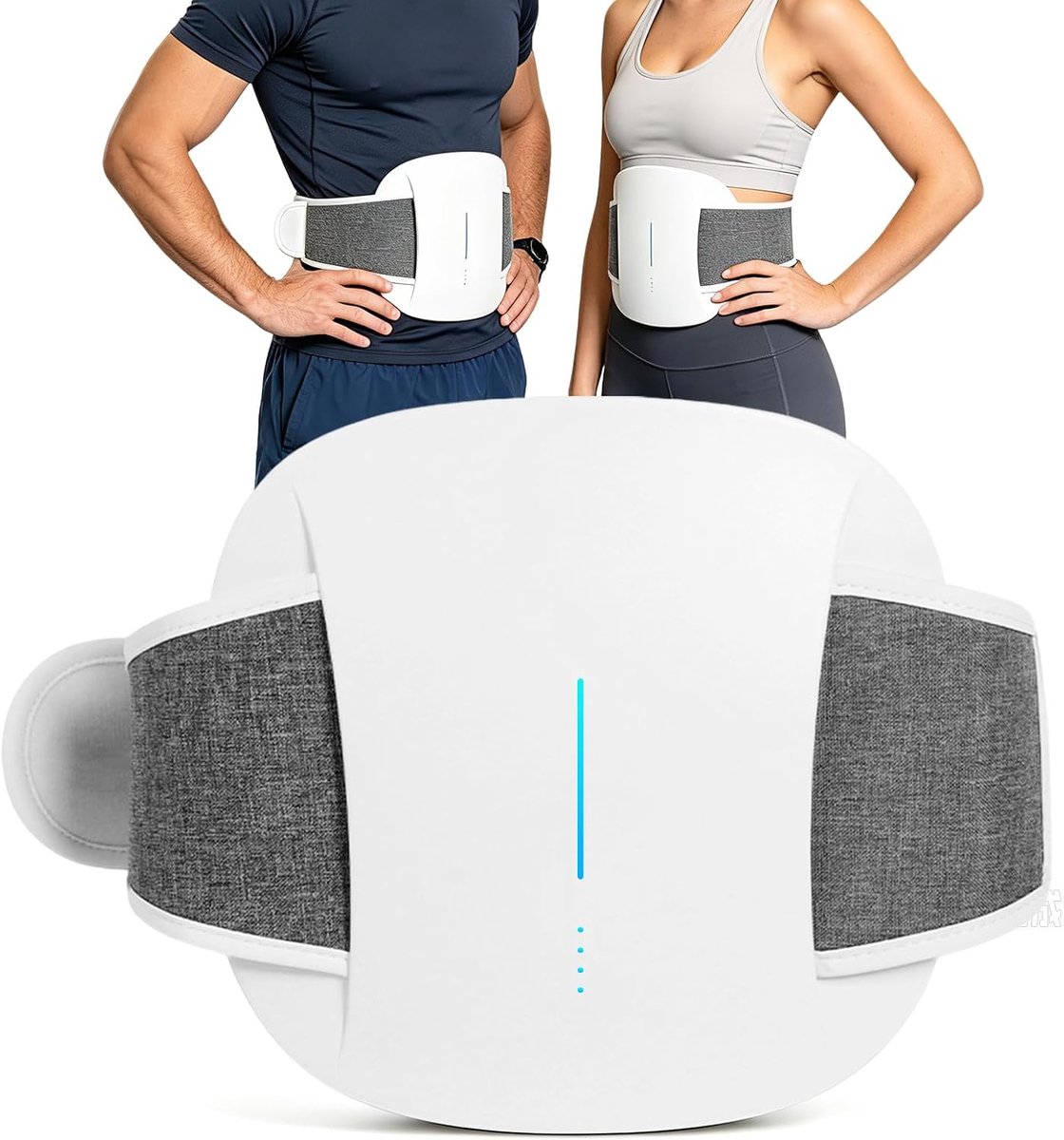 EMS lendenmassageapparaat - 3D-buikspiertrainer - 6 modi - afstandsbediening voor spieropbouw - ShopVlot