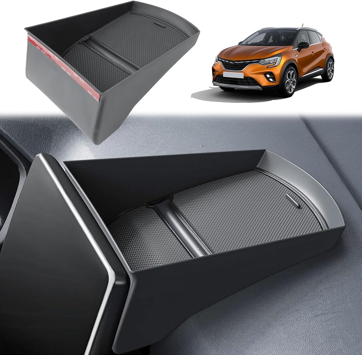 Center console opbergbox 9.3 inch - compatibel met Captur 2 E-Tech 2020-2024 - handige organizer - ShopVlot