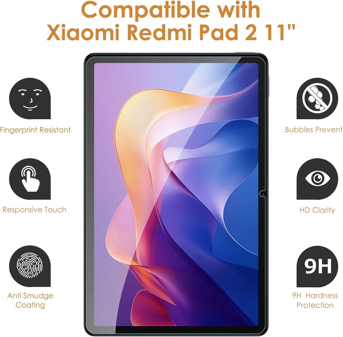 Screenprotector films 11 inch - tempered glass - 9H hardheid - optimale bescherming voor je Xiaomi Redmi Pad - ShopVlot