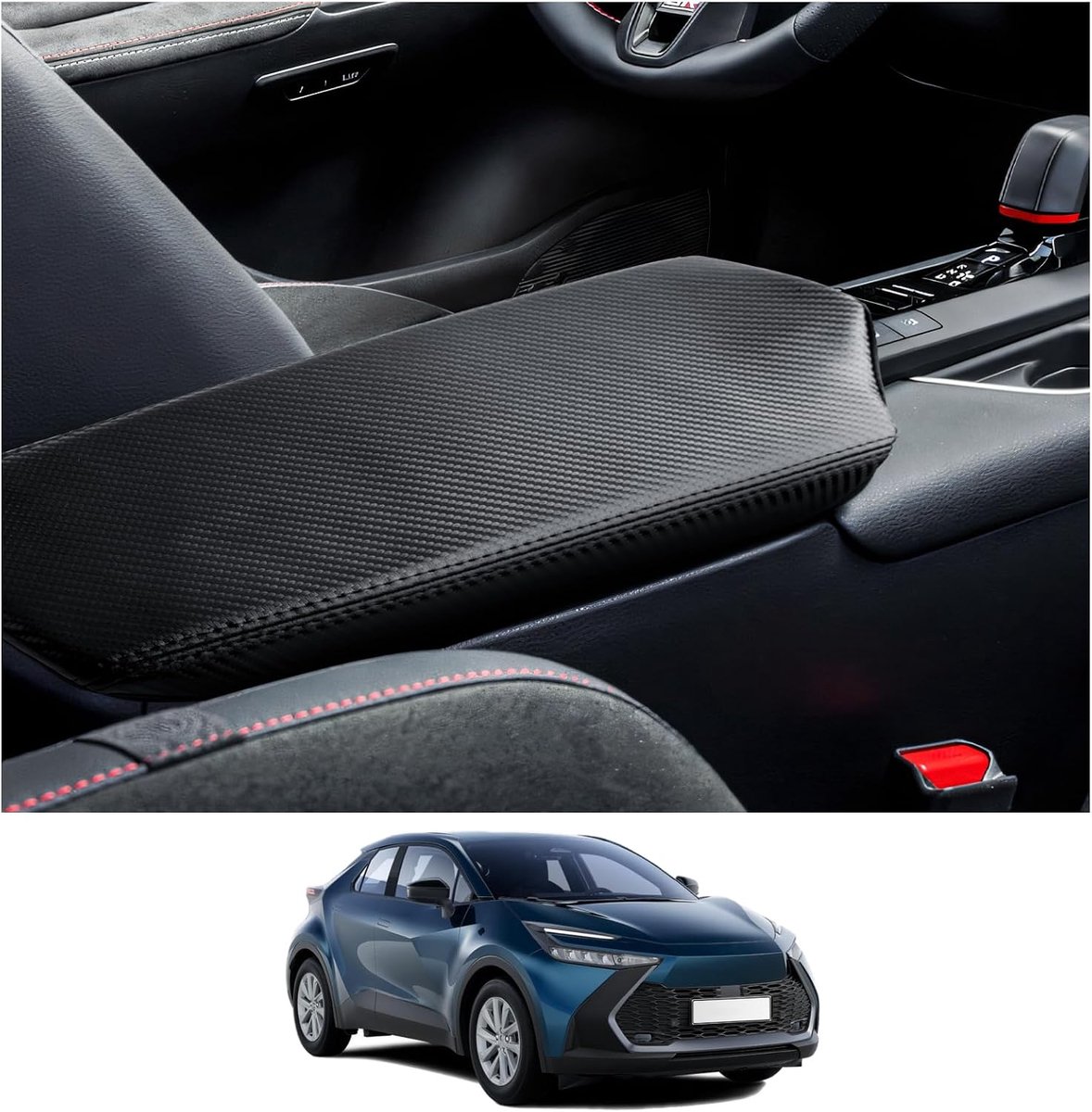 Armsteunhoes Toyota C-HR 2024-2025 - Kunstleer - Waterdicht - Eenvoudig schoon te maken - ShopVlot