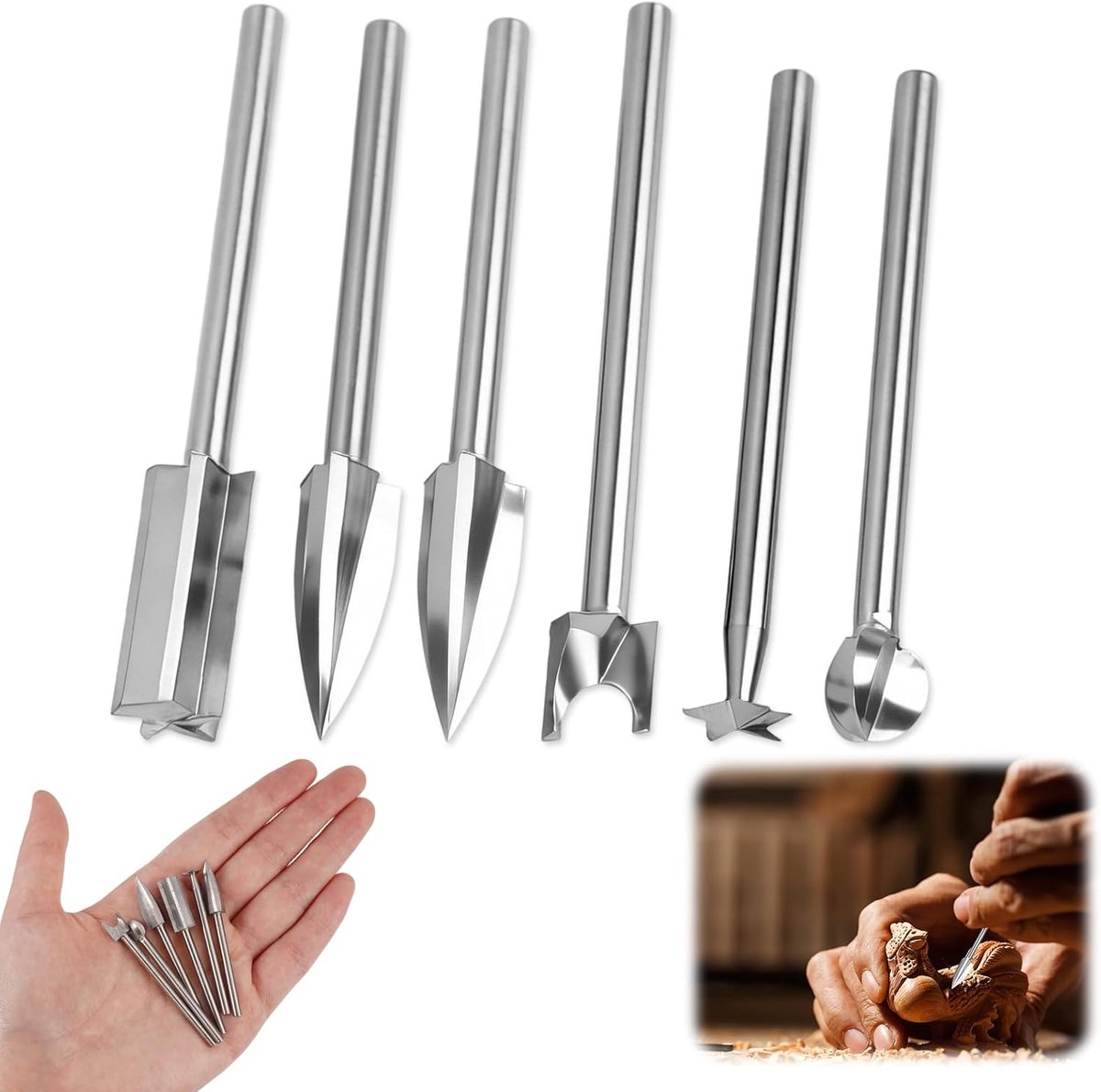 HSS graveerboor 3 mm - houtfreesset - hoge kwaliteit - ideaal voor houtbewerking - ShopVlot