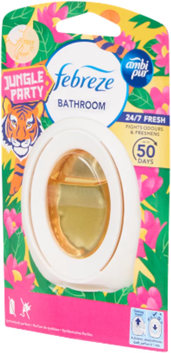 Luchtverfrisser - Ambi Pur Petit Coin - Febreze | 1x 7,5ml - Jungle Party | Tot 50 dagen geurbehoud