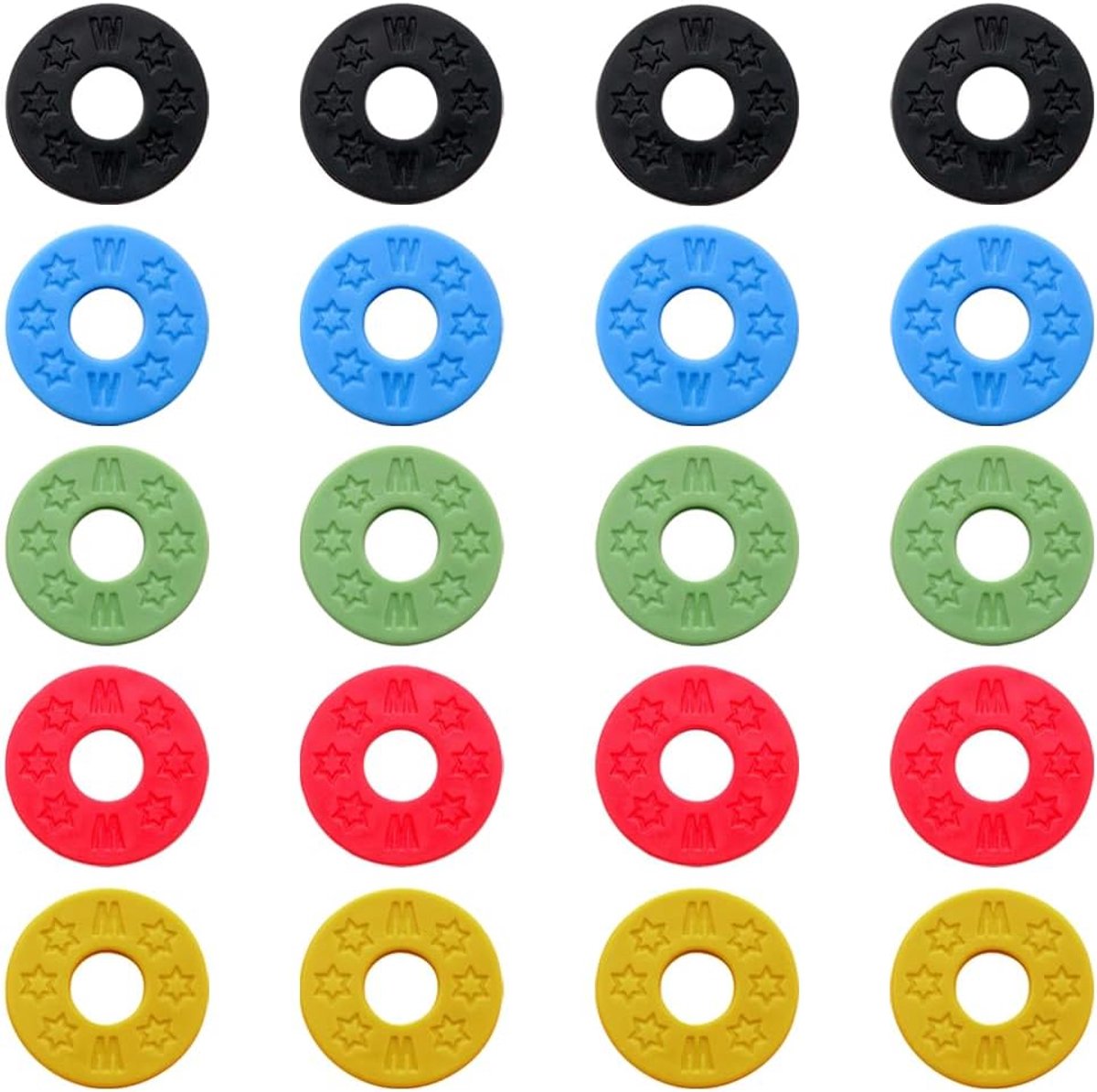 Guitar strap locks 20pcs - silicone rubber - non-slip - bescherm je gitaar - ShopVlot