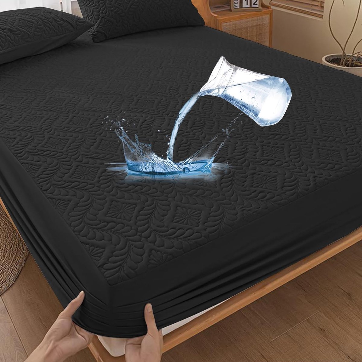 Waterdichte Matrasbeschermer 160x200 cm - Luxe Hoeslaken - Ademend en Waterproof - Bescherming voor uw Matras - ShopVlot