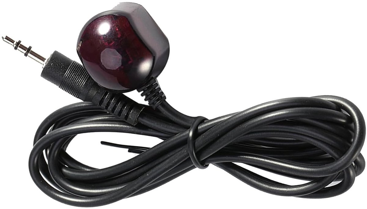 IR Ontvanger Verlengkabel met 3.5Mm Plug, 38KHz IR Afstandsbediening Verlengkabel voor AV Apparatuur en Settopboxen in Elke Kamer