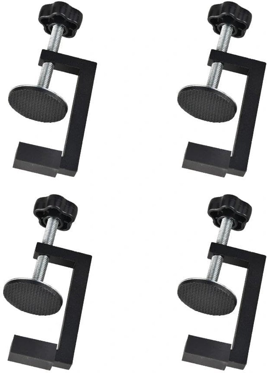 C-klemset 8-54 mm - roestvrij staal - antislip rubberen pad - ideaal voor houtbewerking - ShopVlot