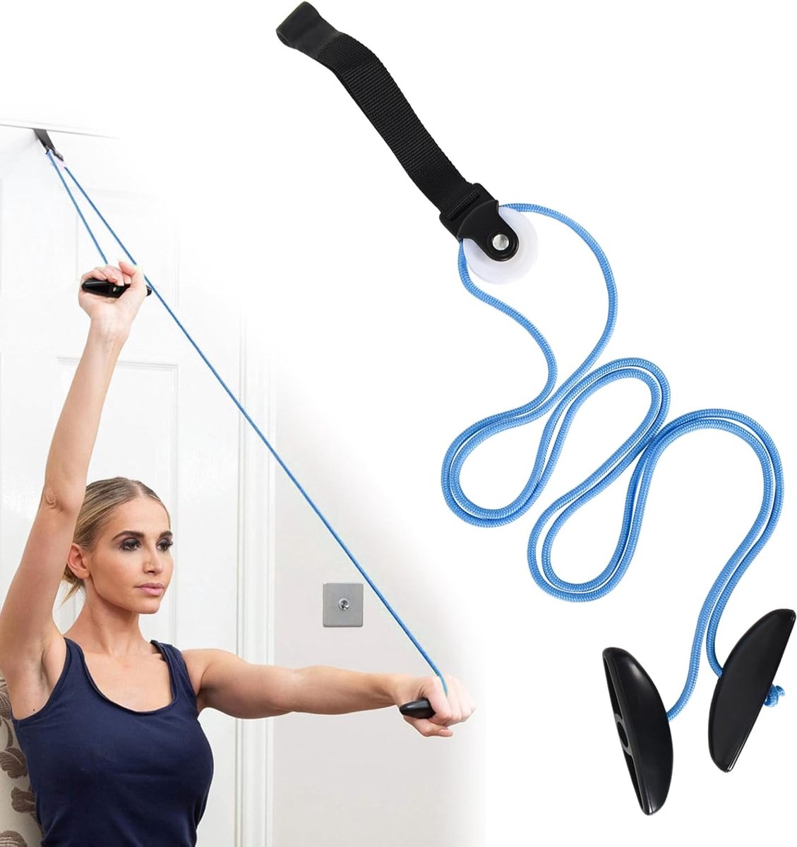 Schouderpulley - Handgreep met nylonband - Eenvoudige installatie - Verbeterde mobiliteit - ShopVlot