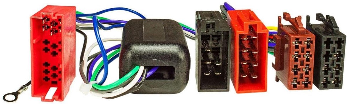 Radio adapter voor Audi - Active system - Mini-ISO naar 16pin ISO - Geschikt voor achterste systeem - ShopVlot