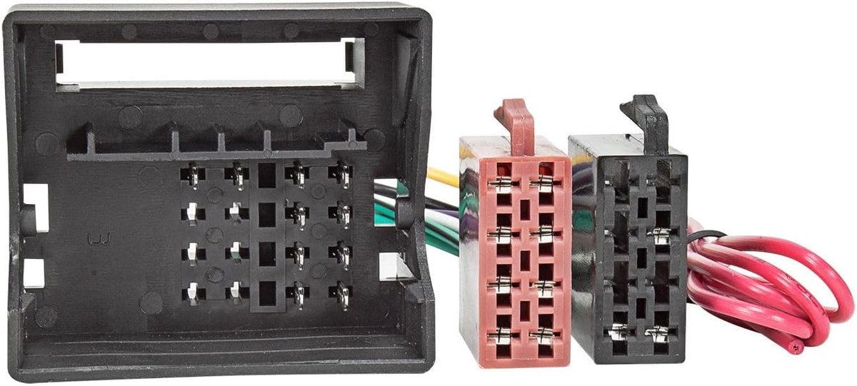 Radio adapter kabel - 16 pin ISO standaard - compatibel met Fiat Scudo, Ulisse, Qubo, Alfa Romeo - ShopVlot
