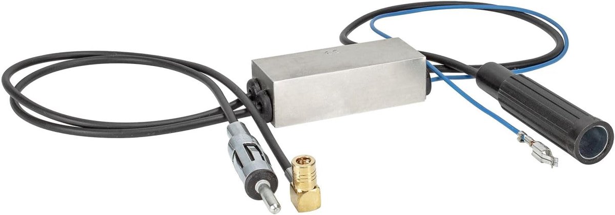 Antenne splitter adapter - DAB+ en UKW - SMB (f) naar DIN (m) - Gebruik voertuigantenne voor scissor radio - ShopVlot