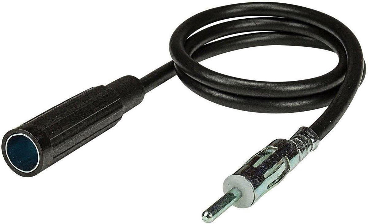 Auto antenne verlengkabel 0.5m - DIN plug naar DIN socket - universeel gebruik - ideaal voor radioverbindingen - ShopVlot