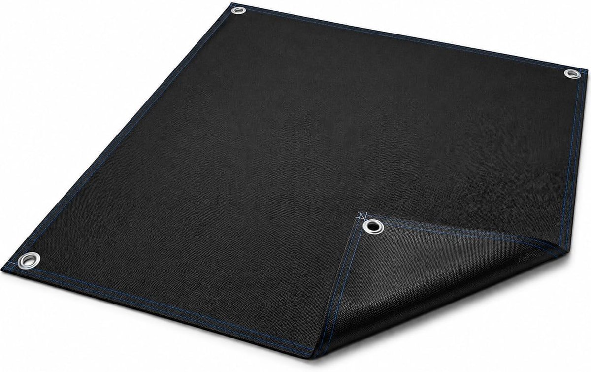Lasdeken 80 x 60 cm - glasvezel met siliconencoating - brandwerend - hittebescherming tot 500 °C - ShopVlot
