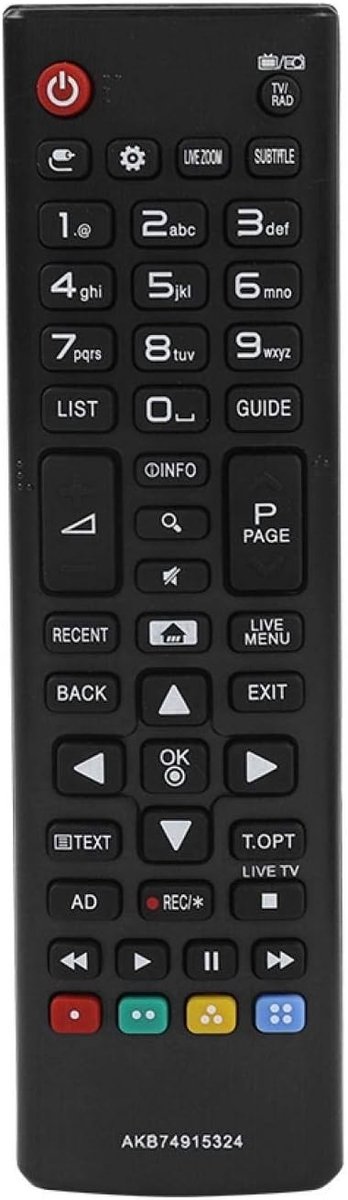 Draadloze Vervangende Afstandsbediening voor LG TV, Smart Remote Controller, Compatibel met AKB74915324, Gebruiksvriendelijk en Betrouwbaar