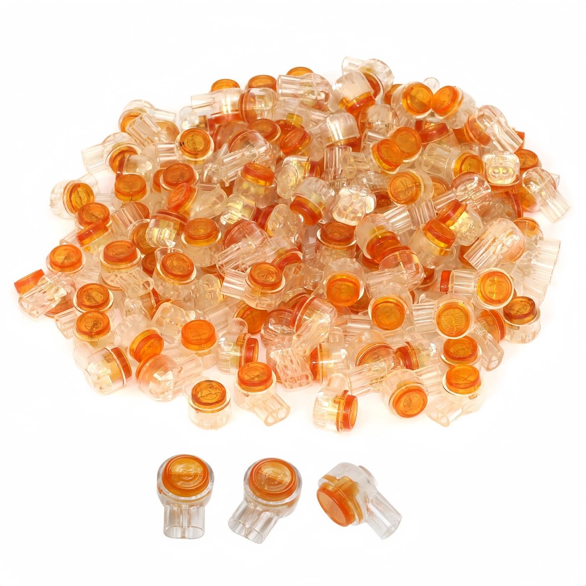K2 Cable Connectors, 100pcs Cable Connectors UY Plug with Double Blade Terminal Blocks and Gel Fill for Cable Data - ShopVlot