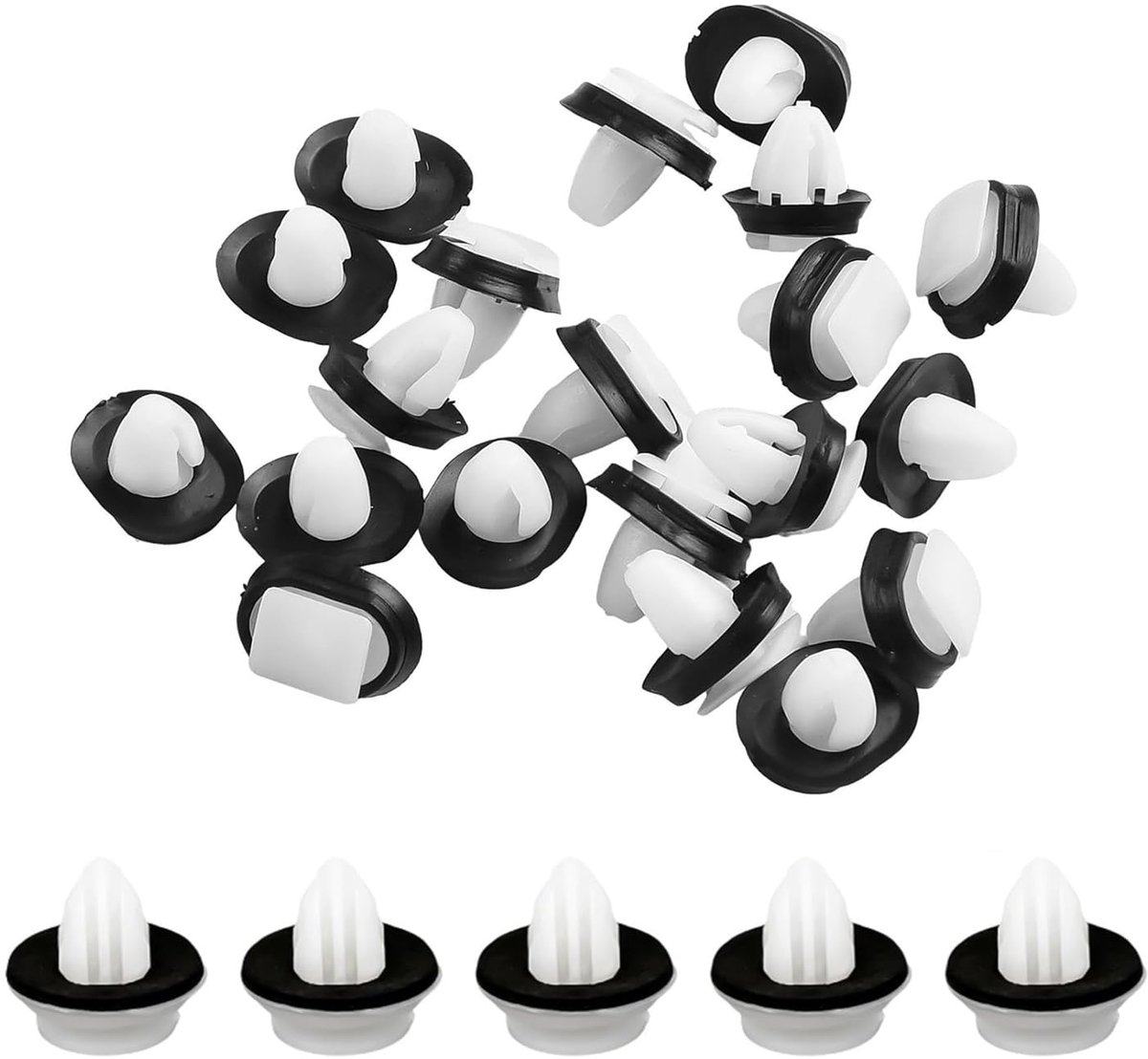 JOYOLA 100 stuks plastic bevestigingsclips, autotrimclips, universele autobevestiger, plastic klem, bevestigingsstrip - ShopVlot