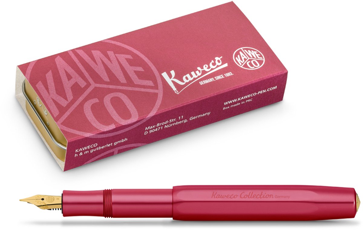 KAWECO - Collection AL Sport VULPEN - MEDIUM - ALUMINIUM - RUBY RED (Limited Edition)
