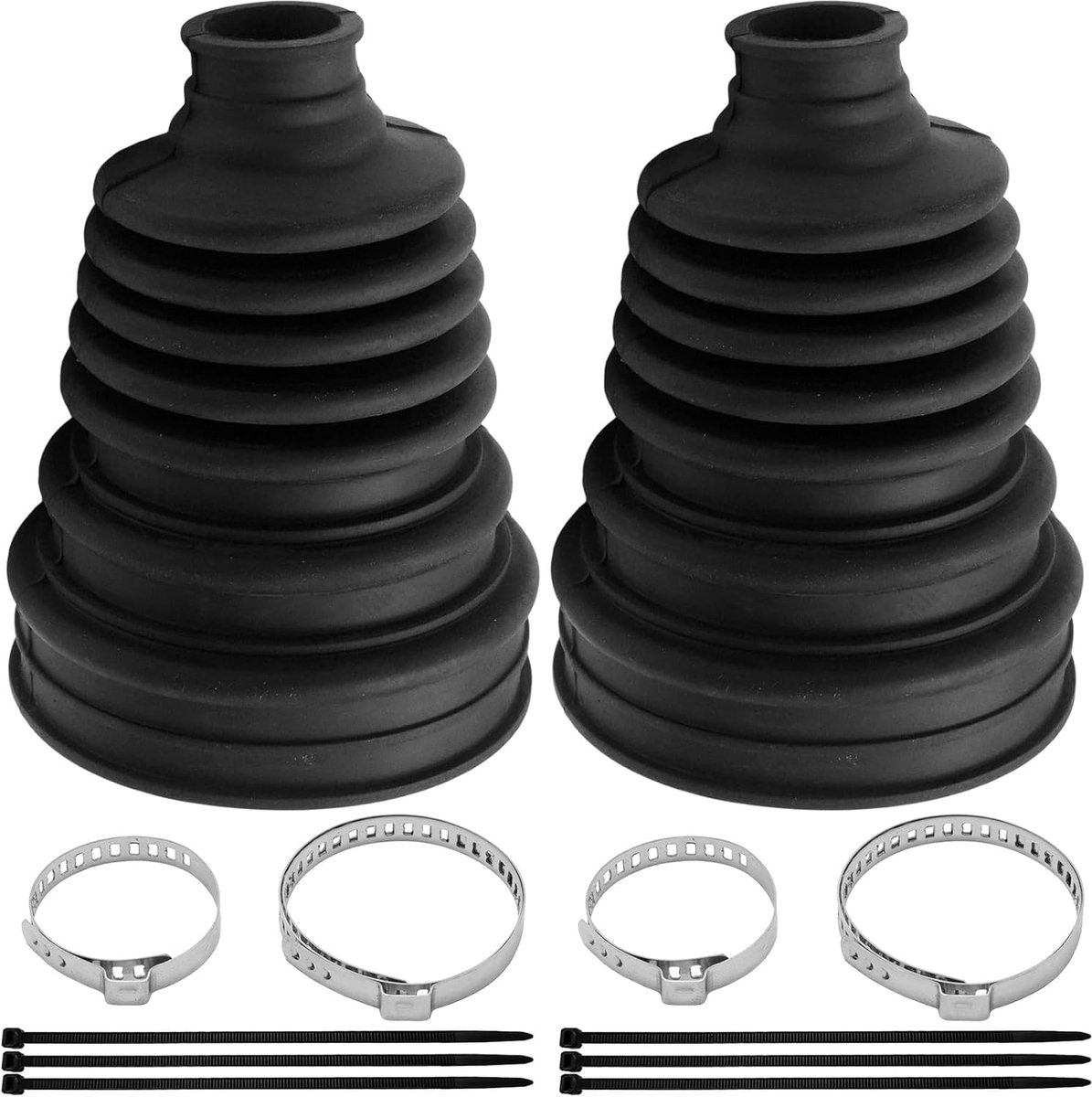 Set van 2 universele CV-scharnierreparatiekits, flexibele siliconen asmanchetten voor assen van 19-24 mm, stofdichte - ShopVlot