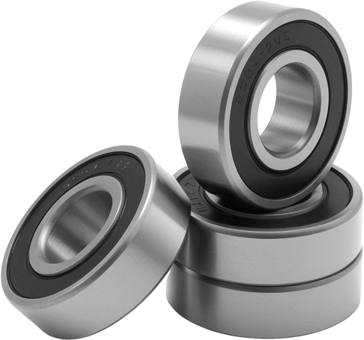 4pcs 6204-2RS Groove Ball Bearings, 20 x 47 x 14 mm, High Quality Carbon Steel, Double Sealed Ball Bearing - ShopVlot
