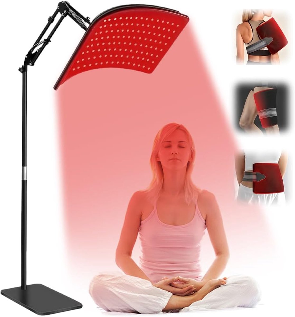 Roodlichtlamp 660 nm & 850 nm - 2-in-1 afneembaar - 5-traps instelbaar - multifunctioneel voor pijnverlichting - ShopVlot
