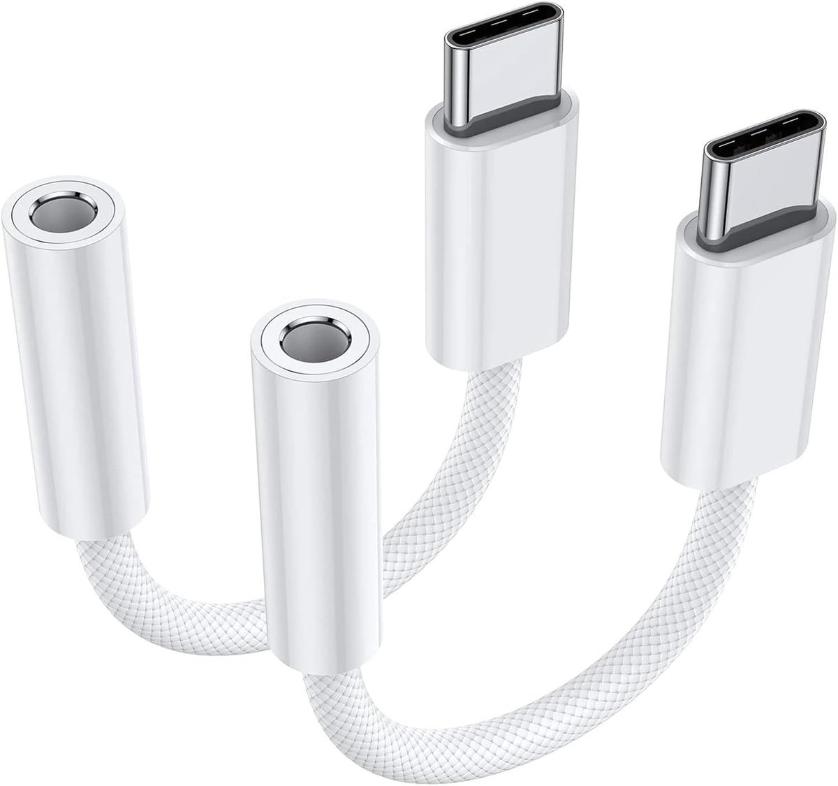 2 Pcs USB Type C to 3.5mm Headphone Jack Aux USB Audio Dongle Adapter USB C to Jack Headphone Adapter Aux USBC to - ShopVlot
