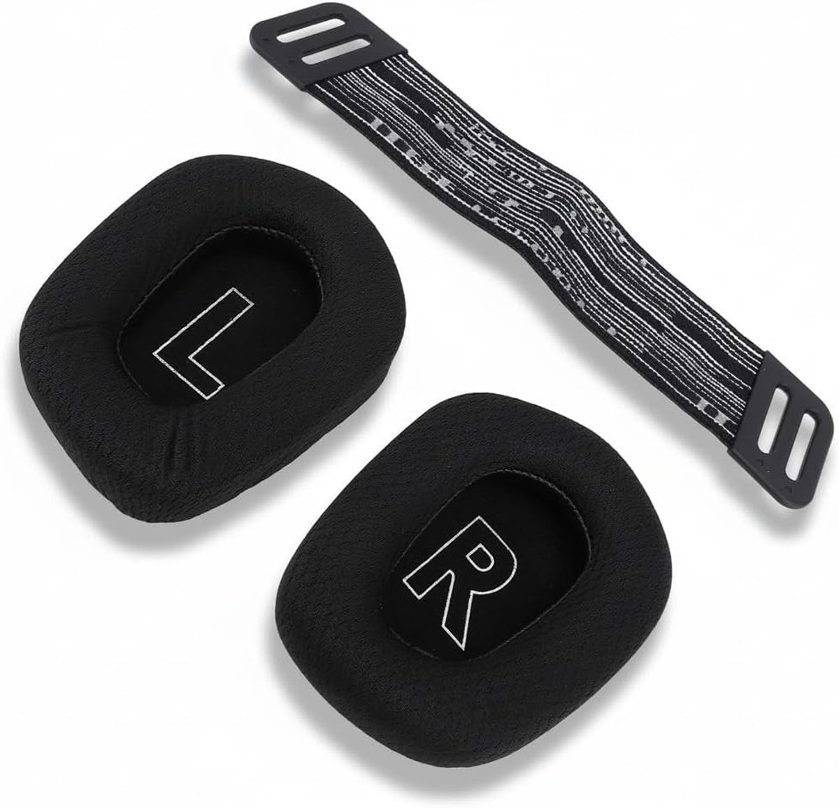 Vervangende Oorkussens voor Draadloze en Bedrade Gaming Headsets, Ademend Mesh Stof, Geluidsisolerend Schuim en Hoofdbandstraps