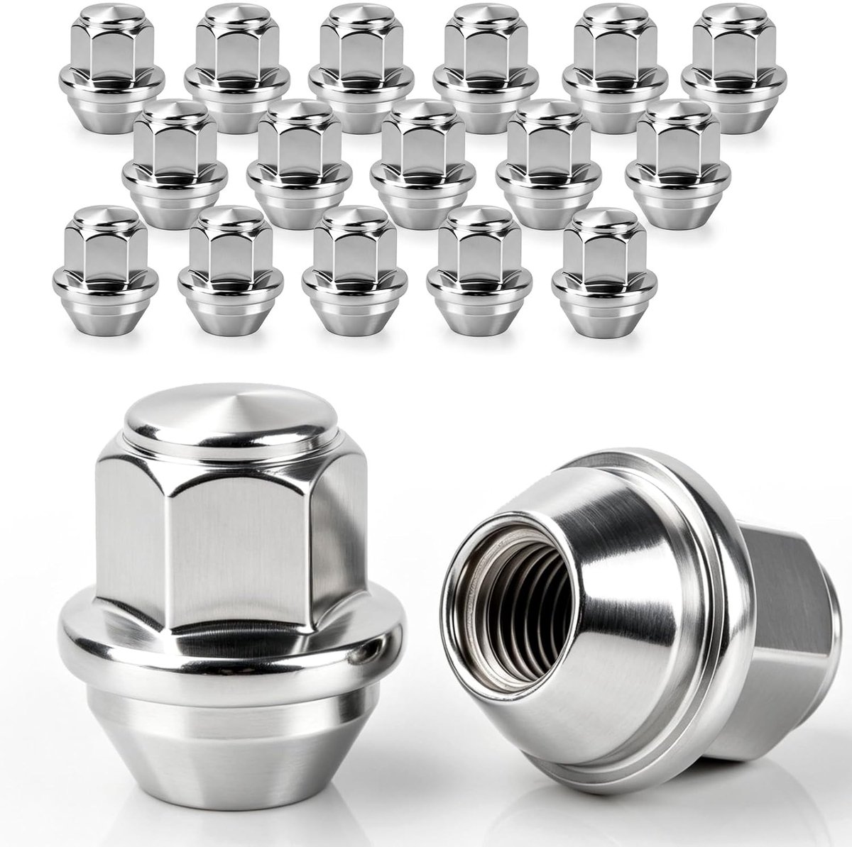 Wielbouten M12 x 1.5 - Taper Hex Chroom - 20 stuks - Geschikt voor Ford modellen - ShopVlot
