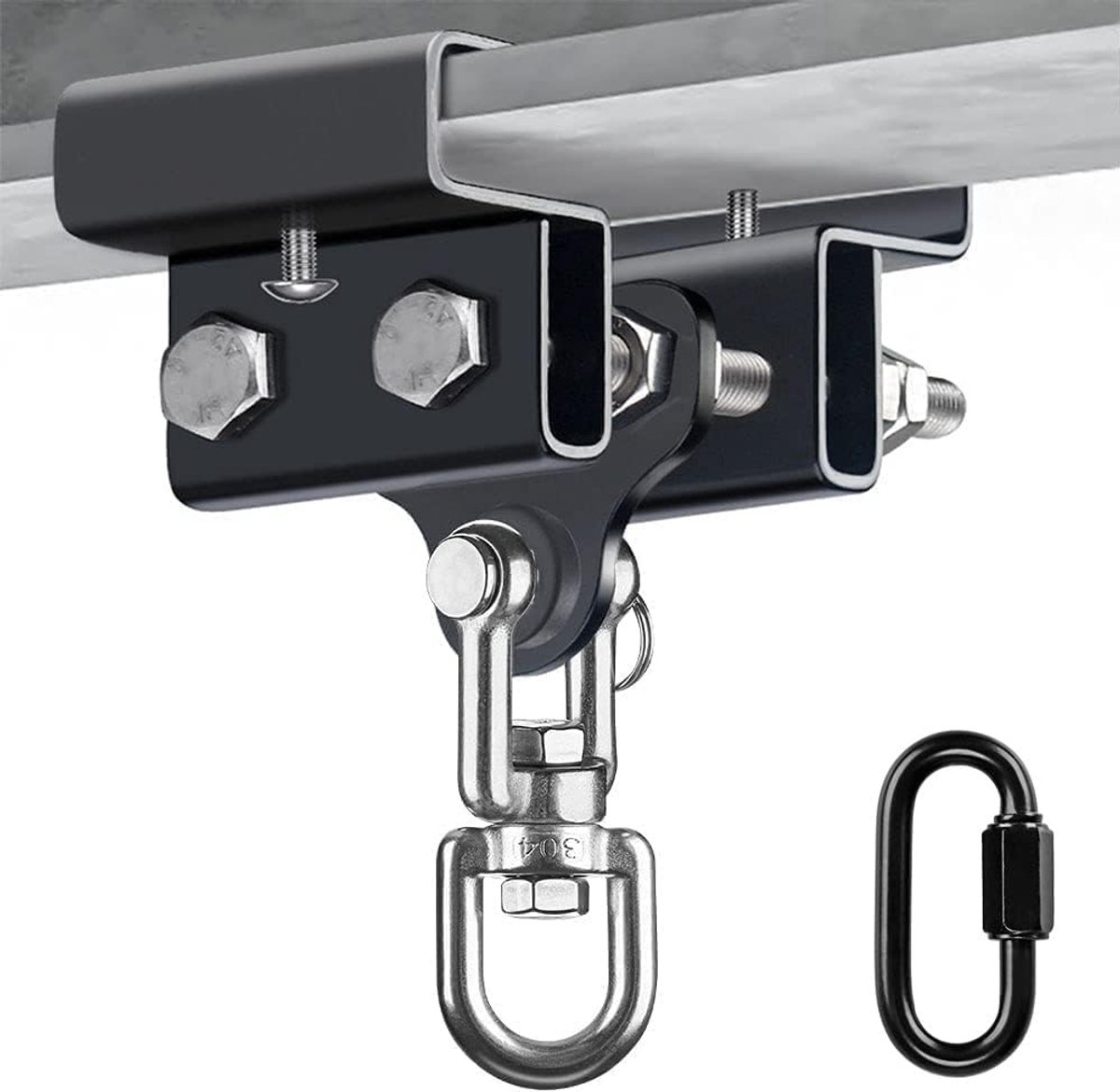 Punching bag hanger heavy duty - verstelbaar van 9,5 - 17 cm - staal - ideaal voor stabiele bevestiging - ShopVlot