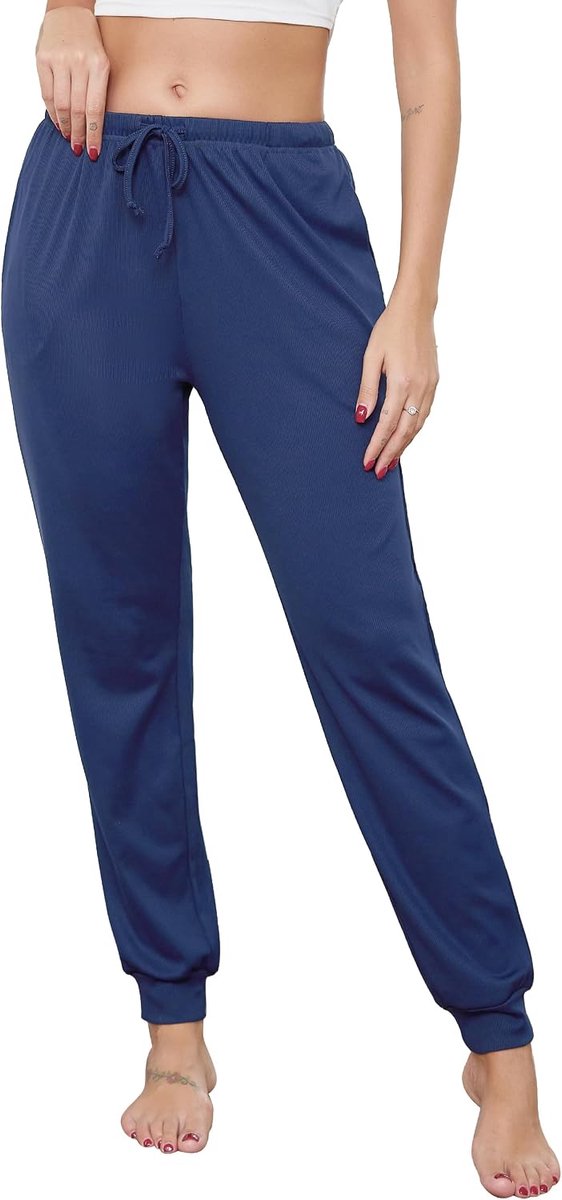 Dames slaapbroek S-XXL - superzachte stretch - met zakken - comfortabele nachtkleding - ShopVlot