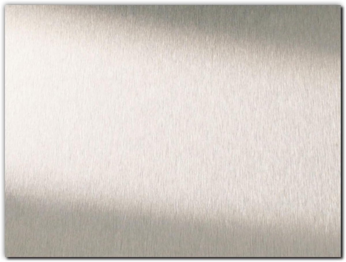 Aluminium composietplaat 15 x 20 cm - zilver geborsteld - weerbestendig - ideaal voor binnen en buiten - ShopVlot