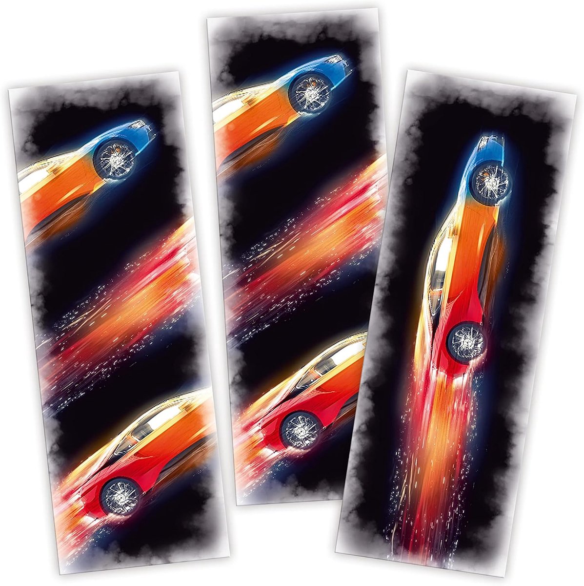 Boekenleggers jongens raceauto - 12 stuks - perfect als verjaarscadeau - stimuleert lezen - ShopVlot