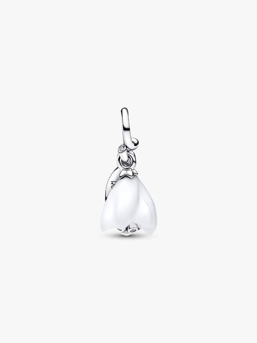 Pandora Moments / Pandora ME Sneeuwdruppelbloem Hangende Bedel Zilver wit dames 794239C01