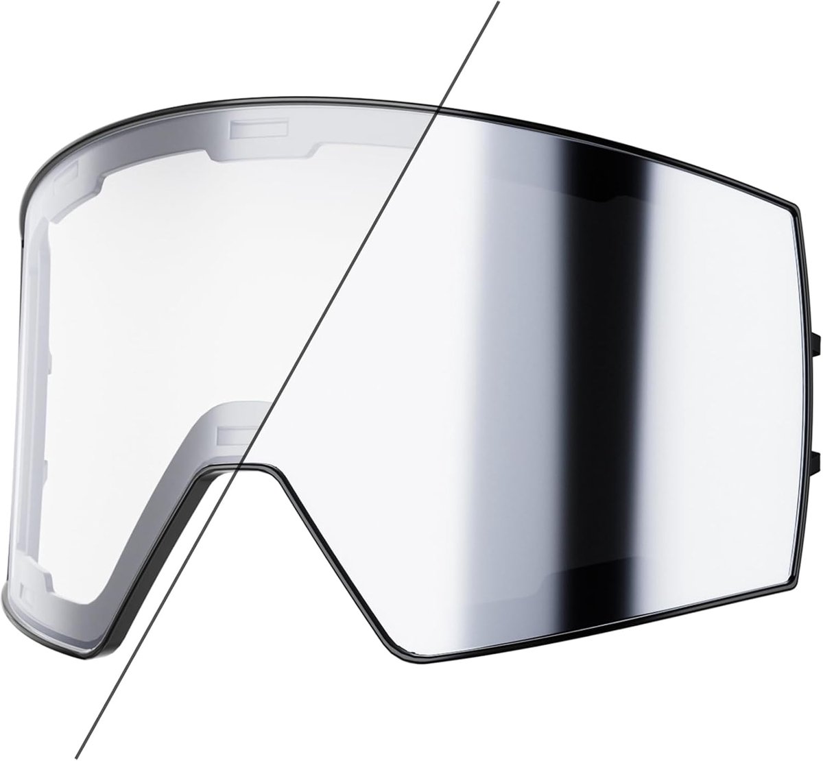 Vervangglas ski goggles K721 - magnetisch - anti-fog UV400 - optimaal zicht - ShopVlot