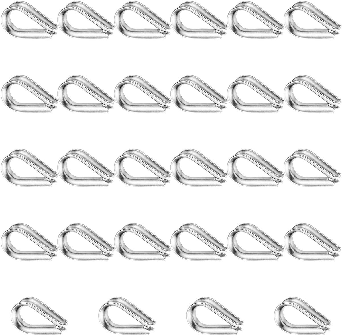 Cable stockings 3mm - roestvrij staal - herbruikbaar - ideaal voor kledinglijnen - ShopVlot