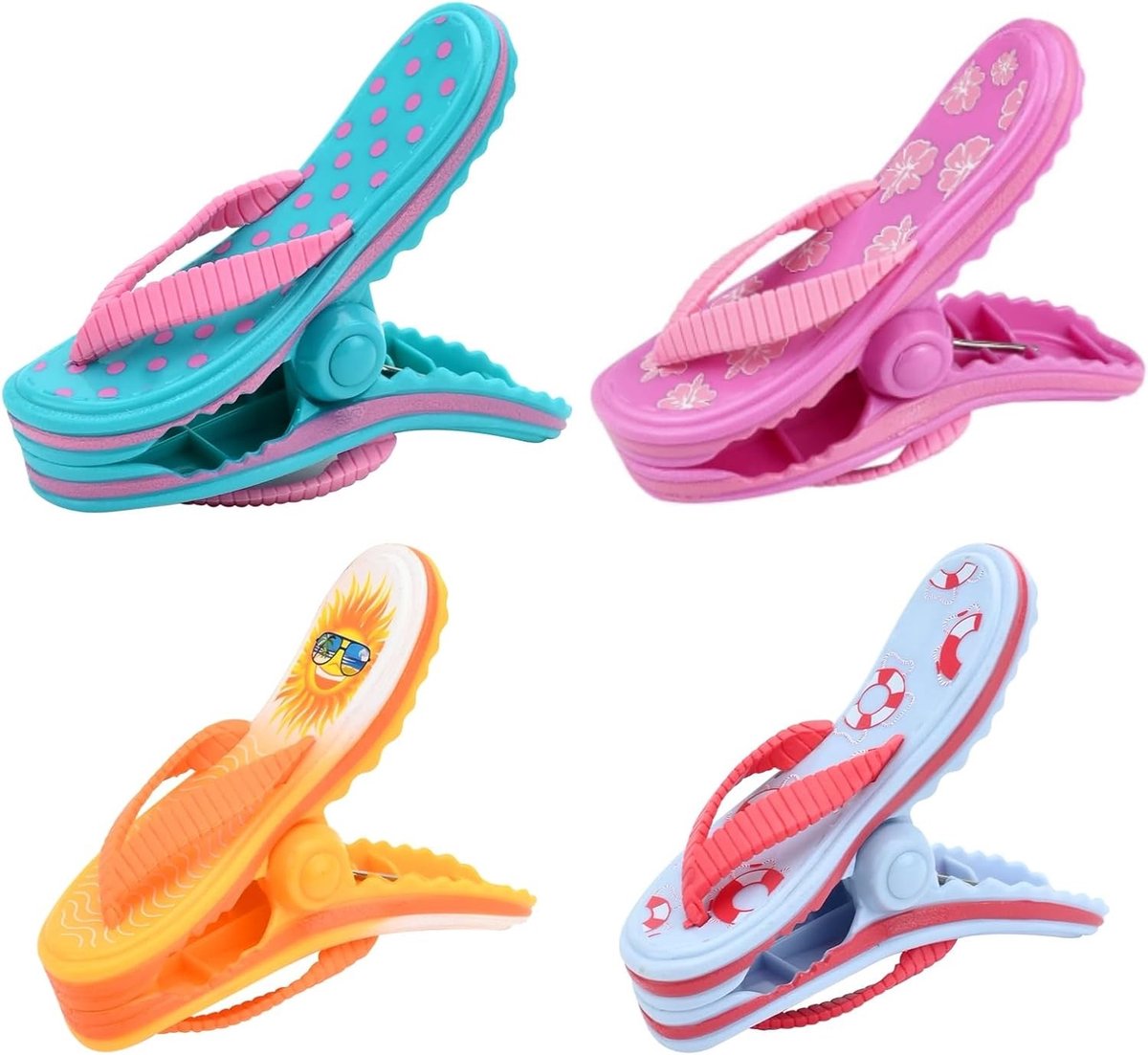 Strandhanddoekclips - Veelkleurig - Groot formaat - ABS Materiaal - Voor Strand en Zwembad