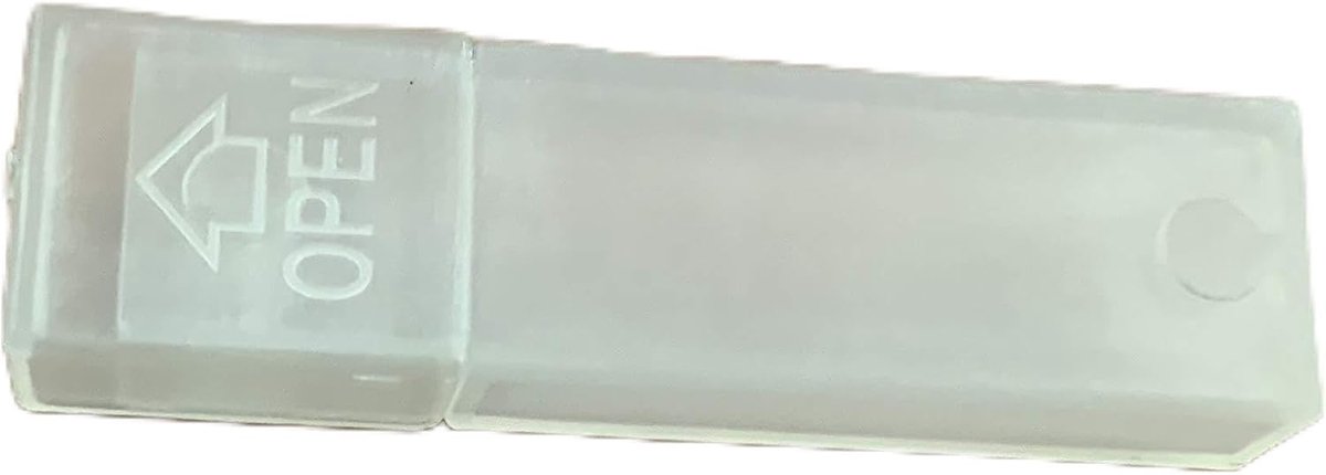 Plastic opbergbuizen set 50 stuks - 13x45mm - transparant - ideaal voor het organiseren van kleine voorwerpen - ShopVlot
