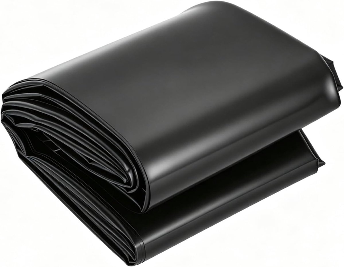 Vijverfolie 0,2 mm - zwarte HDPE folie - scheurvast en flexibel - ideaal voor vijverbouw - ShopVlot