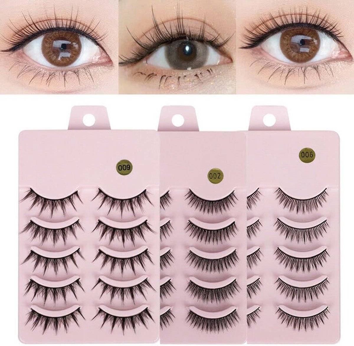 Wimperextensions - Natuurlijke look - Zacht en lichtgewicht - Ideaal voor dagelijks gebruik - ShopVlot