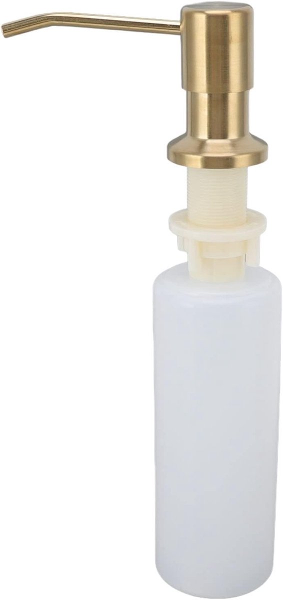 Afwasmiddel dispenser 300ml - RVS goud - 360° draaibaar - Eenvoudig te installeren - ShopVlot