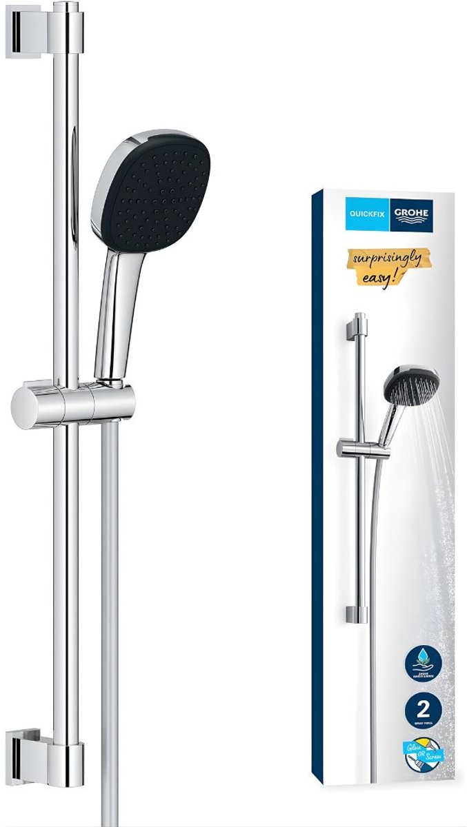 KIRA® Regendouche - Regendouchekop - Regendoucheset - Regendouches - Chrome - 14cm x 11cm x 60cm