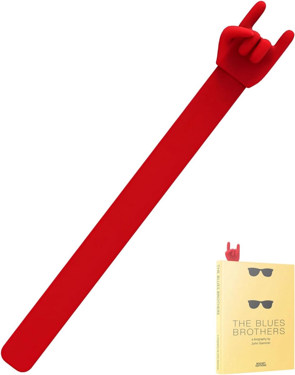 Bookmark Creative Bookmark Rock Gesture Bookmark Kids Silicone Bookmark for Teachers Students - ShopVlot