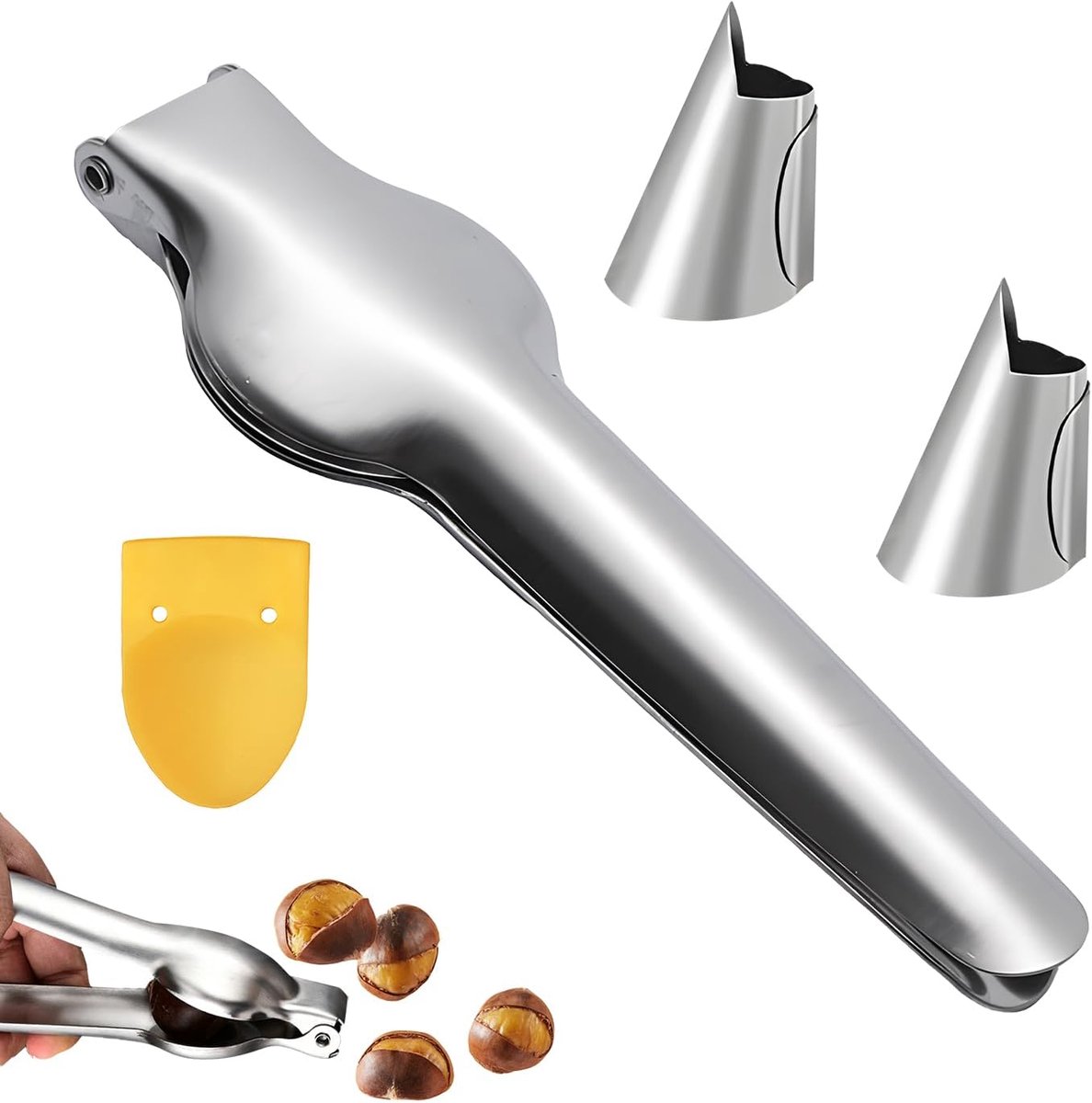 Chestnut cutter set - roestvrij staal - duurzame kwaliteit - ideaal voor het openen van kastanjes - ShopVlot