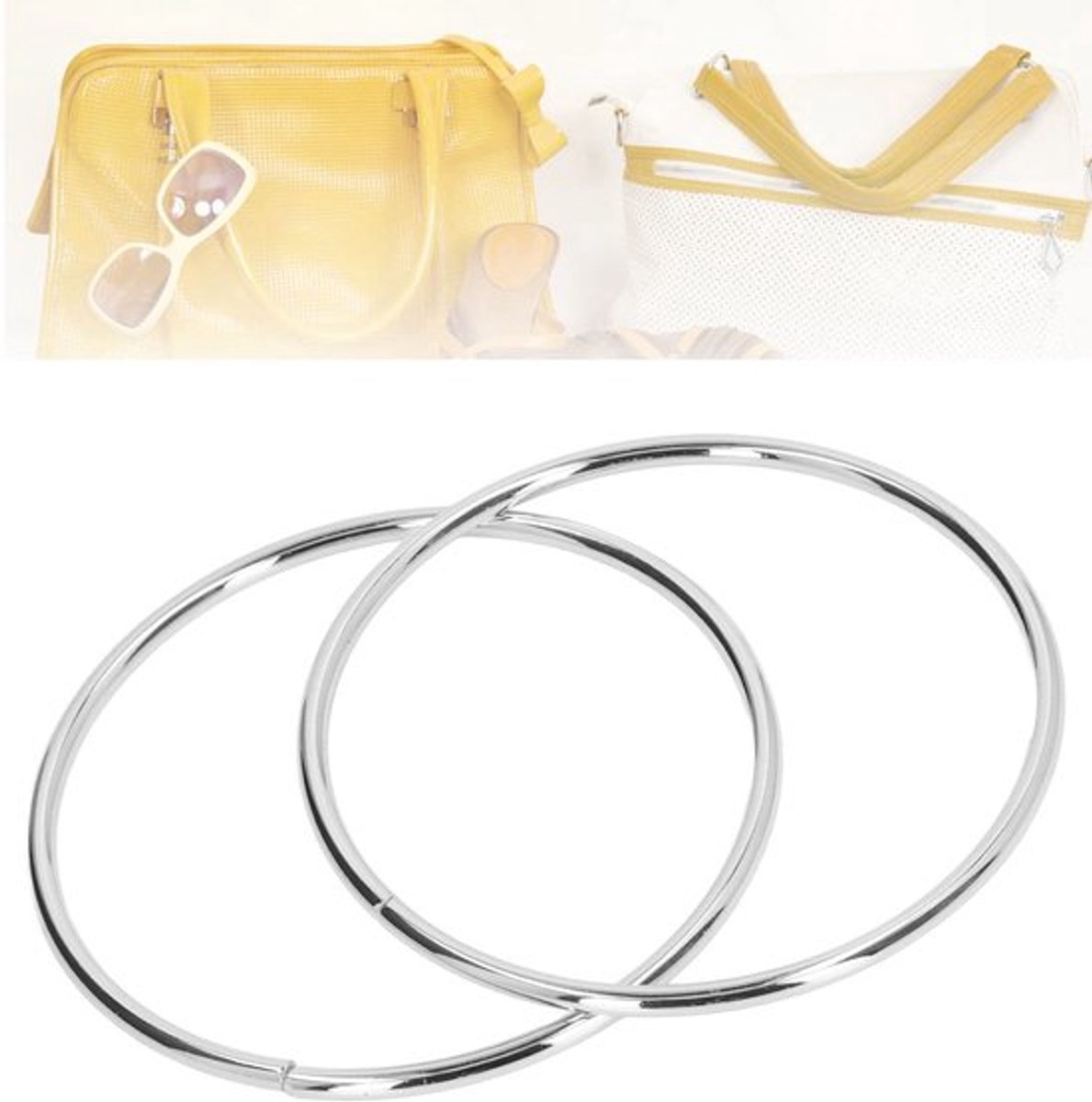 Handtas Handvatten Ronde Vorm - DIY Accessoires - Metaal - Glanzend - 2 Stuks - Duurzaam IJzer - Tasaccessoires