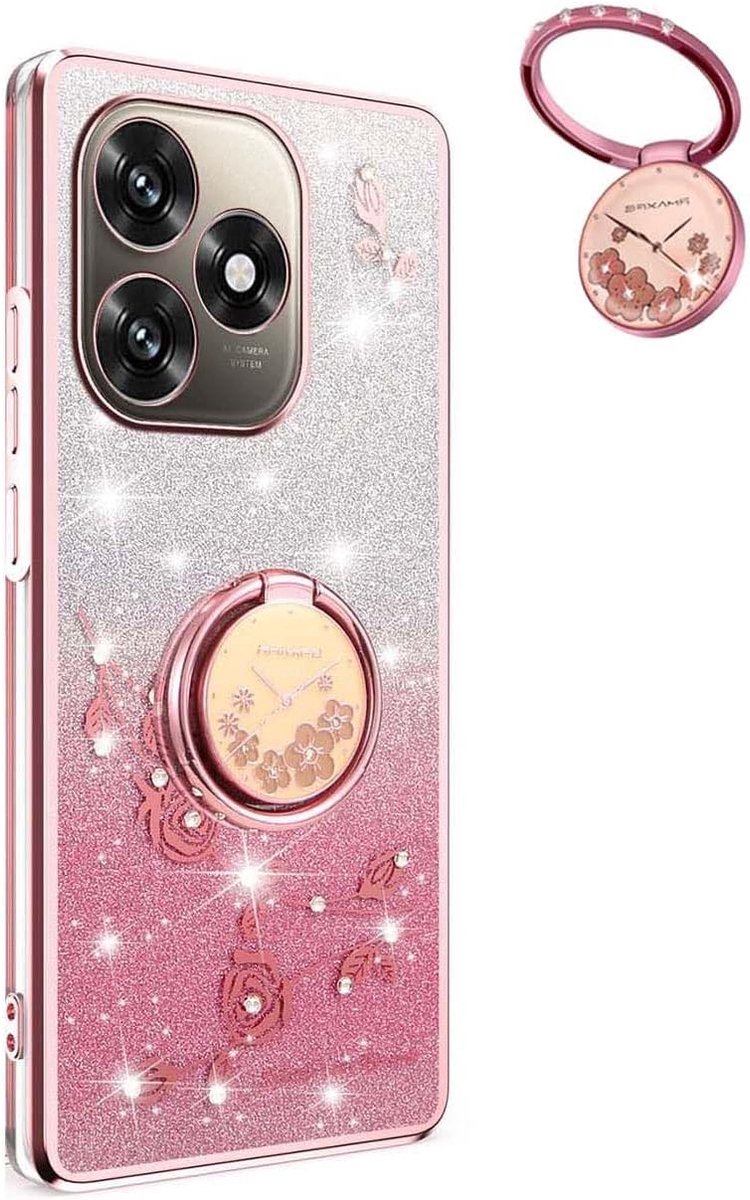 Mobiel hoesje - ultra dun - glitter design - schokbestendig en stijlvol - ShopVlot