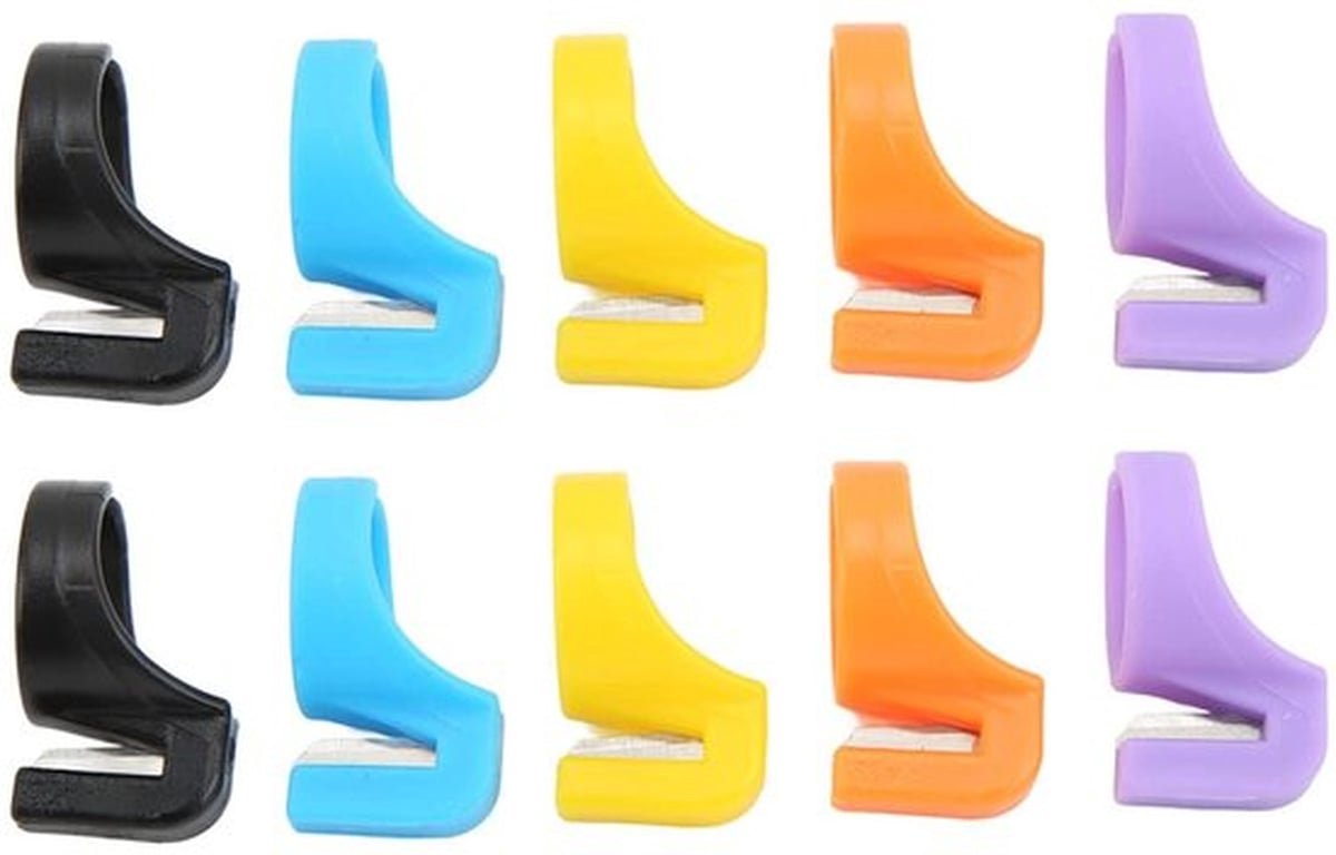 Draadafsnijder 10 Stuks - Vingerlingen - Vinger Ring - Garensnijders - Quilten - Naaien - Vingerring
