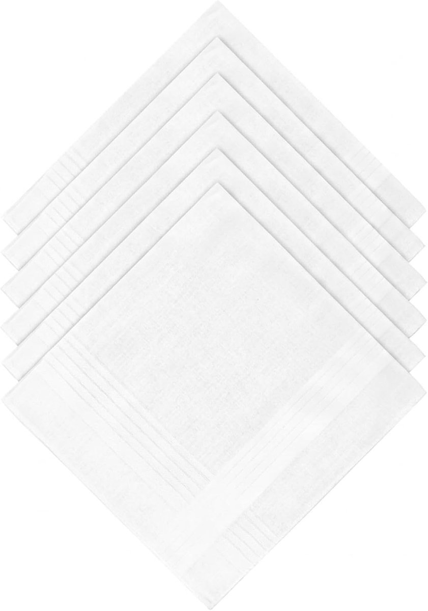 Katoenen pochetten voor heren 40 x 40 cm - zachte stoffen zakdoeken - effen kleuren - ideaal voor formele gelegenheden - ShopVlot