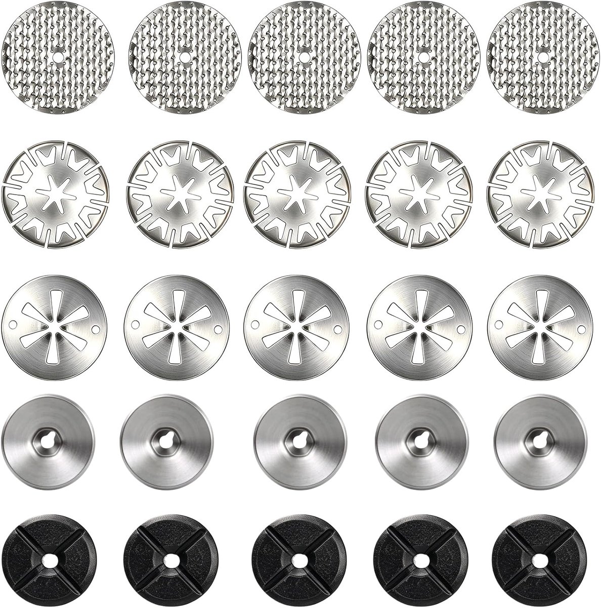 reparatieset sluitringen voor hitteschild - 25 stuks - mangaanstaal - betrouwbare isolatie - ShopVlot