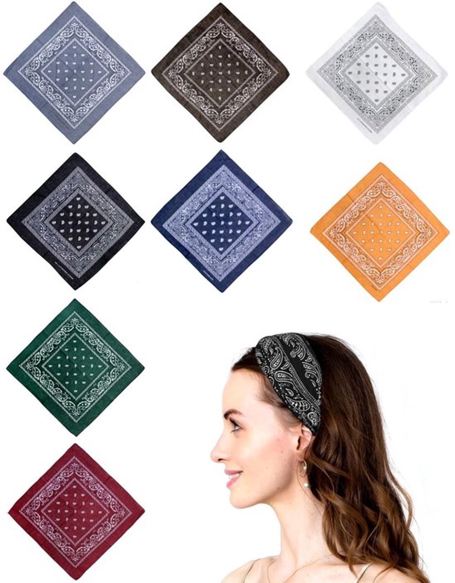 Dameshaarband - Boho-hoofdband - Comfortabel en ademend - Meerkleurig - Sportaccessoires voor yoga - Ideaal voor elke gelegenheid