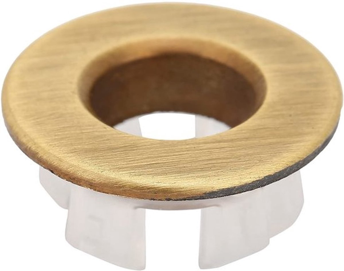 Overloopring Hoogwaardig Messing - Reserveonderdelen - Afvoerstop - Decoratief - Gootsteen - Standaard Maat 22-24 mm - Afvoerplug