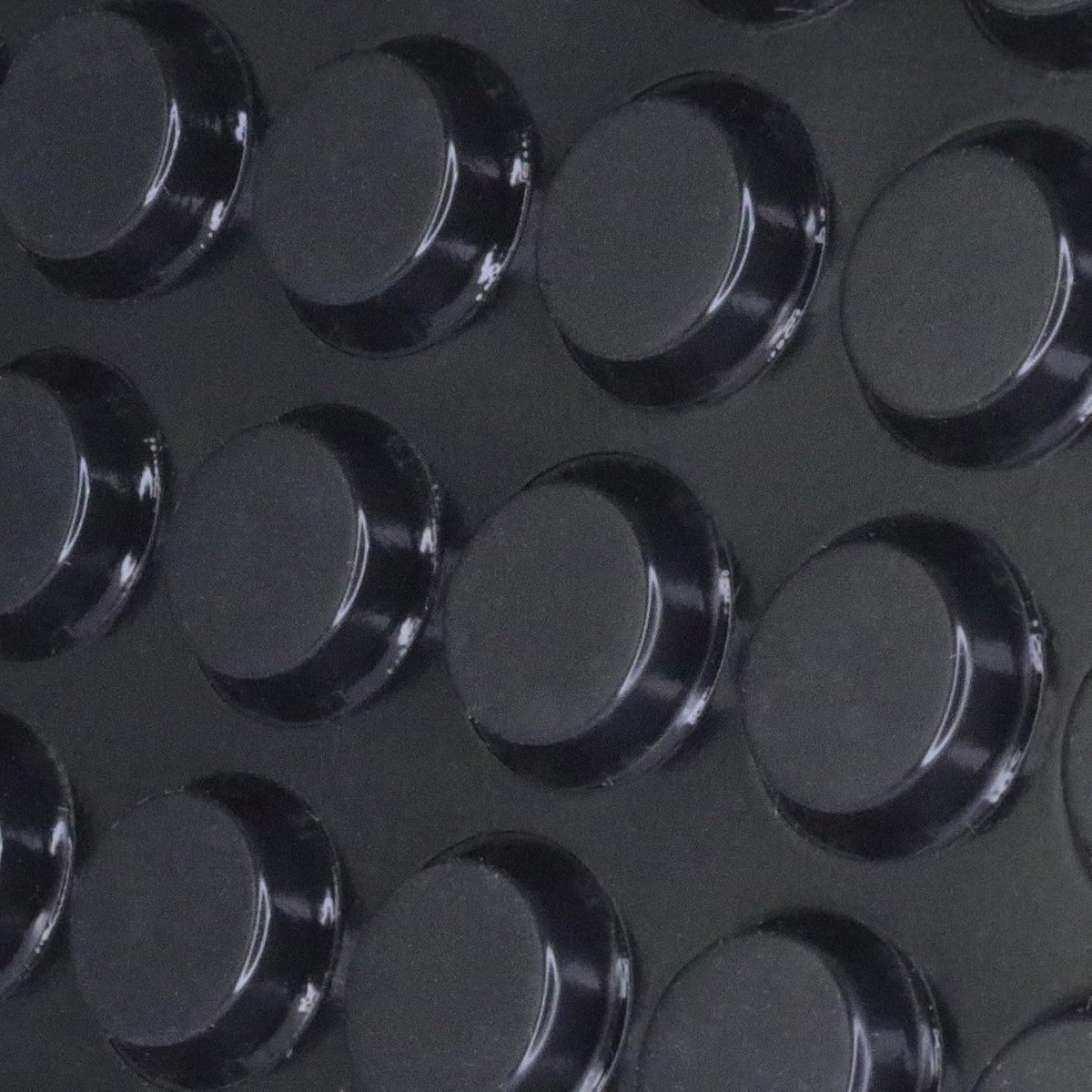 Klebeshop24 zelfklevende rubber voeten - 1,2 cm diameter - zwart - antislip voor stabiele ondergrond - ShopVlot